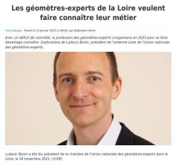 L'Essor - UNGE 42 - Les géomètres-experts de la Loire veulent faire connaître leur métier