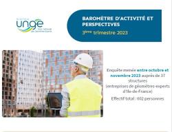 Baromètre d'activité UNGE Ile-de-France - 3ème trimestre 2023